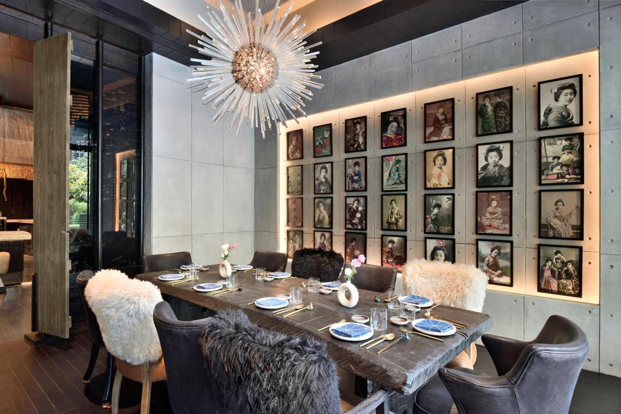 Jw Marriott Hotel New Delhi Aerocity Exteriér fotografie The dining room at the restaurant