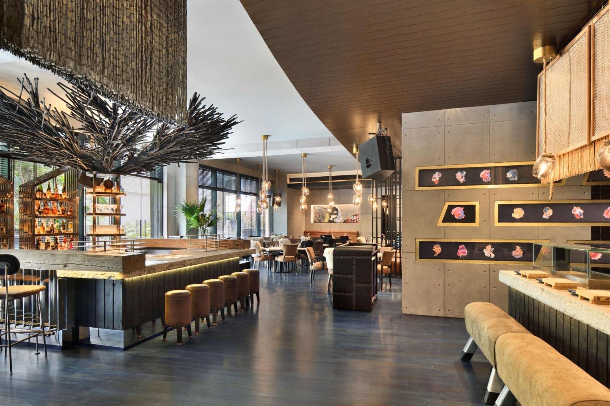 Jw Marriott Hotel New Delhi Aerocity Exteriér fotografie The interior of the restaurant